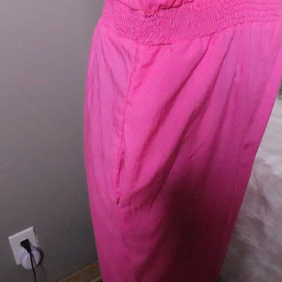 Vintage | 1980's Casual Jumpsuit Large Pink Barbie Costume - Picture 4 of 8